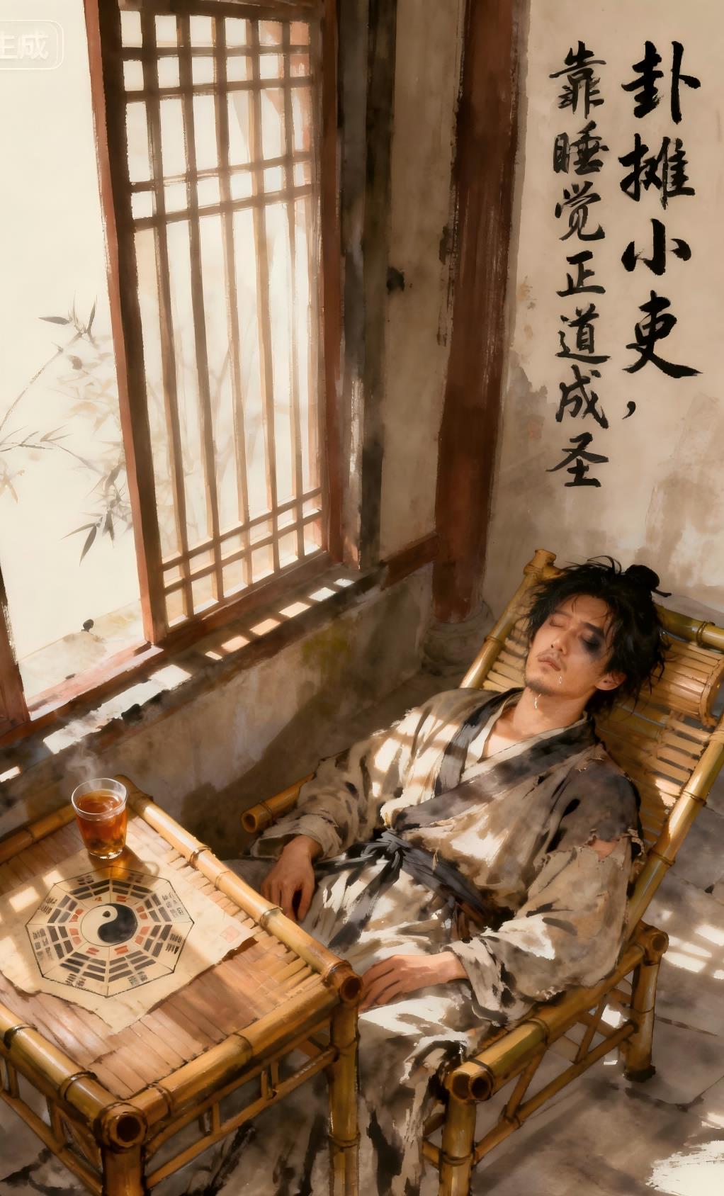 卦摊小吏，靠睡觉正道成圣